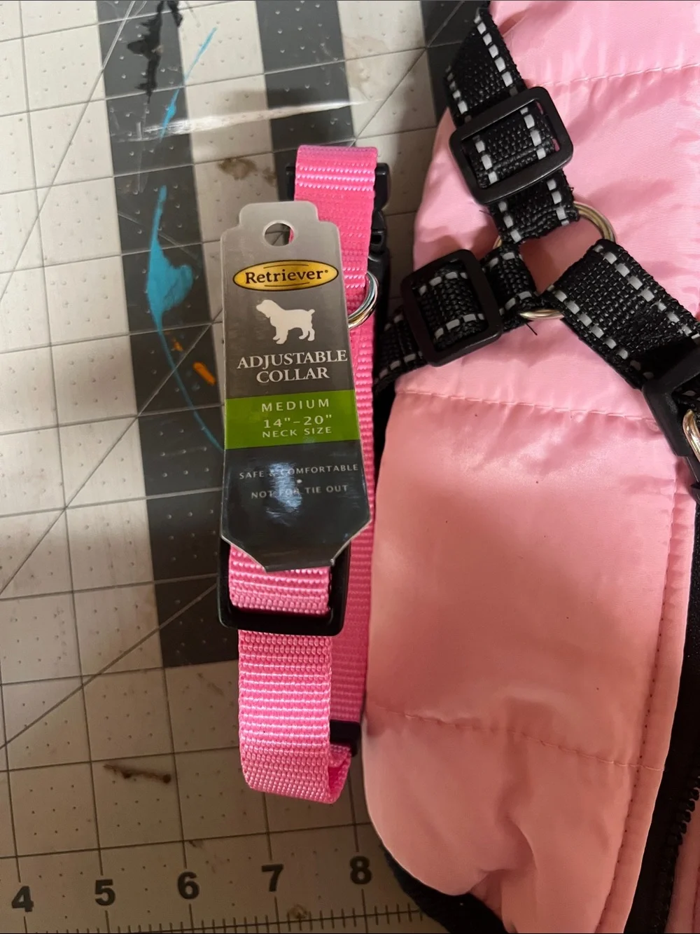 Pink Kids Puffer Harness Jacket